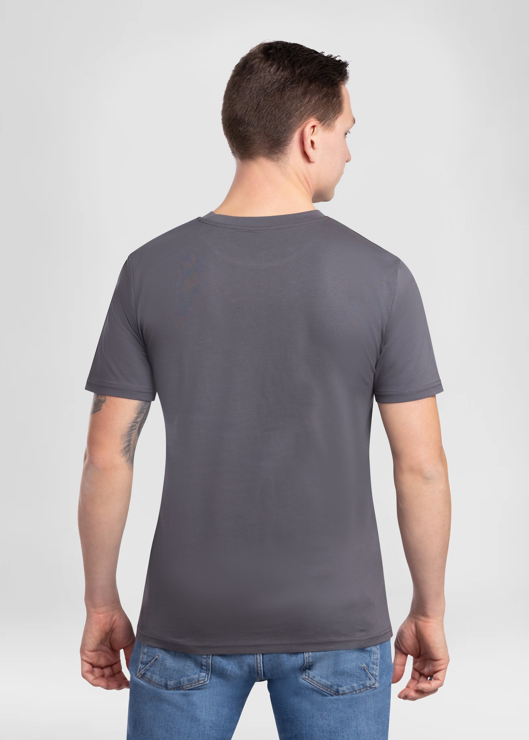 T-shirt valitool unisexe Sun Logo Anthracite – vue de dos